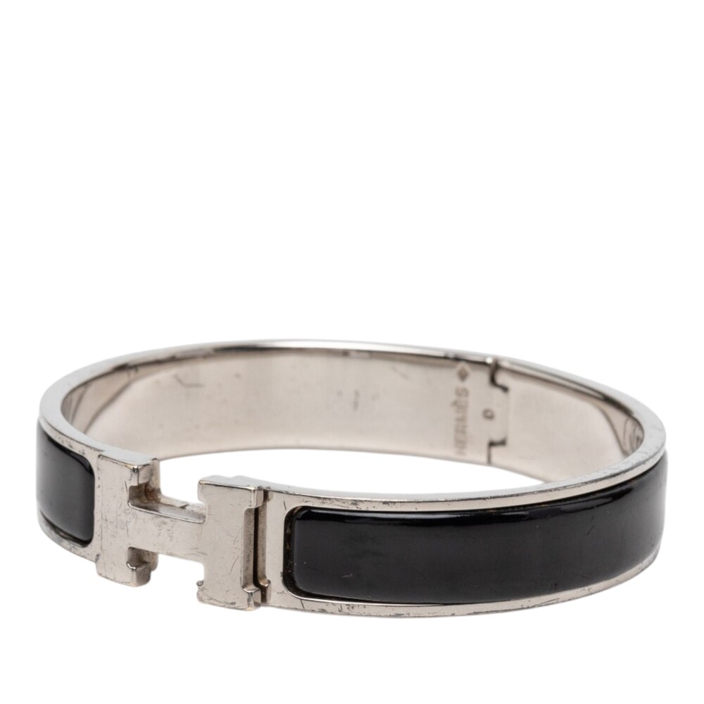 Pre-Loved Hermes Narrow Enamel Clic H Bracelet PM - Picture 2 of 5